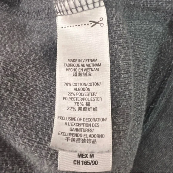 Juicy couture grey zip up sweater fuzzy print logo on back with white sequins - Picture 9 of 9